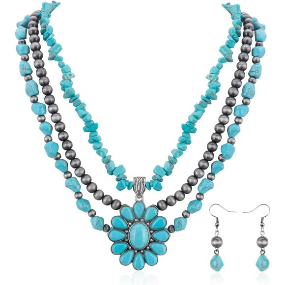 Rustic Couture's Western Jewelry Set for Women Cowgirl Vintage Western Necklace